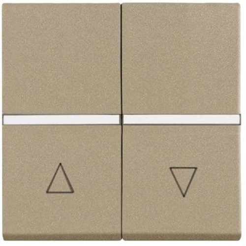 Выключатель жалюзи без фиксации без рамки ABB Niessen Zenit 1-кл. 2 мод. N2244 CV шампань картинка